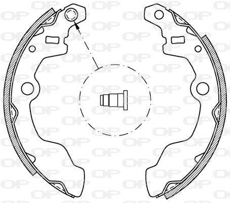 OPEN PARTS Piduriklotside komplekt BSA2018.00